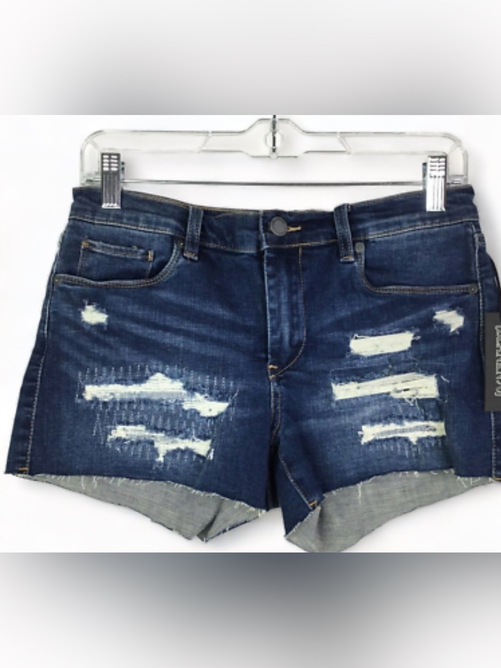 Blank NYC Denim Shorts Womens 31 High Waisted Cut-Off The Essex Distressed - Picture 2 of 8